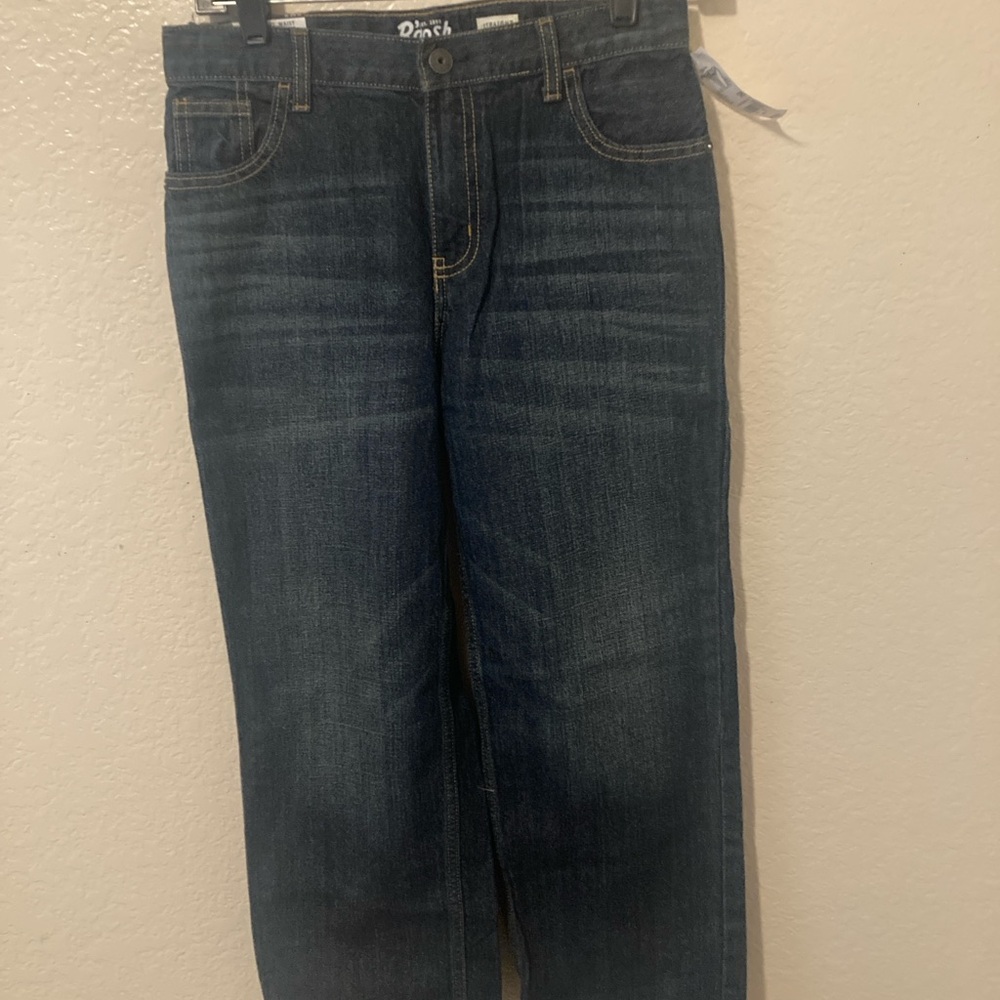 OshKosh B'gosh Kids Dark Blue Jeans size 10H straight 29 inch easy adjust